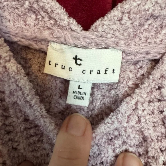 True Craft Lavender V-Neck Sweater - Picture 2 of 2